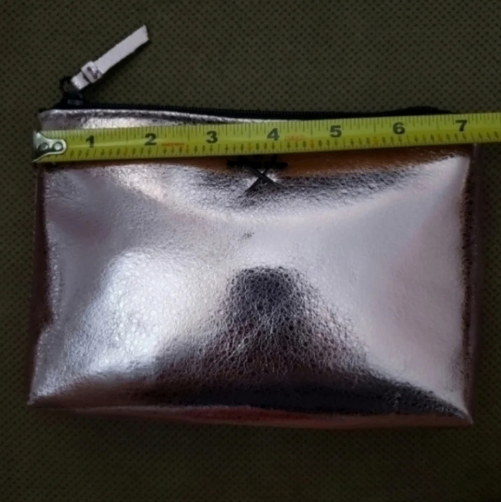 Victoria's Secret makeup case bag set metallic crackle
